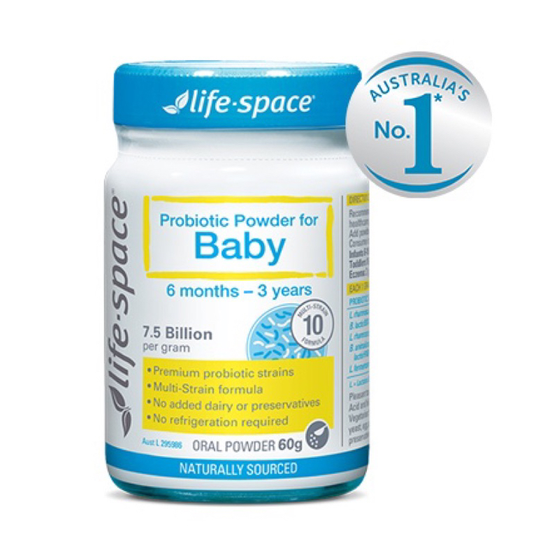 Men vi sinh hỗ trợ tiêu hóa dành cho bé 6 tháng- 3 tuổi Life-Space Probiotic Powder For Baby