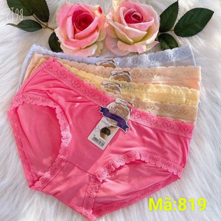 58k/10 quần lót nữ ,quần cotton thái viền ren 819