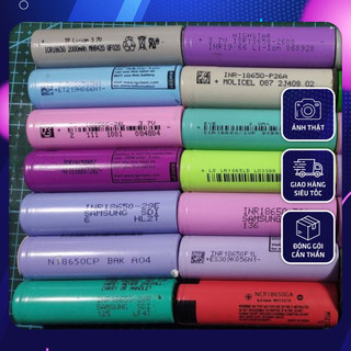 Cell pin 18650 samsung, lg, pana, lishen, vtc... 3000mah 3.7v tháo khối dung lượng cao