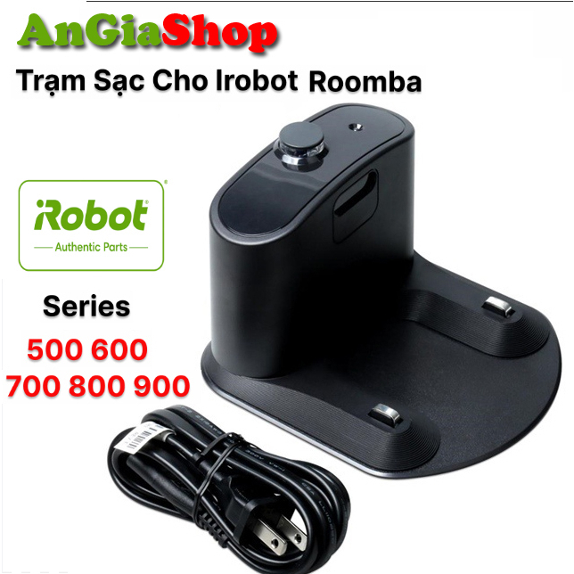 Chính hãng: dock đế trạm sạc tự động cho iRobot Roomba đầu 5, 6, 7, 8, 9, i7, e5, s9, j7 plus hàng zin