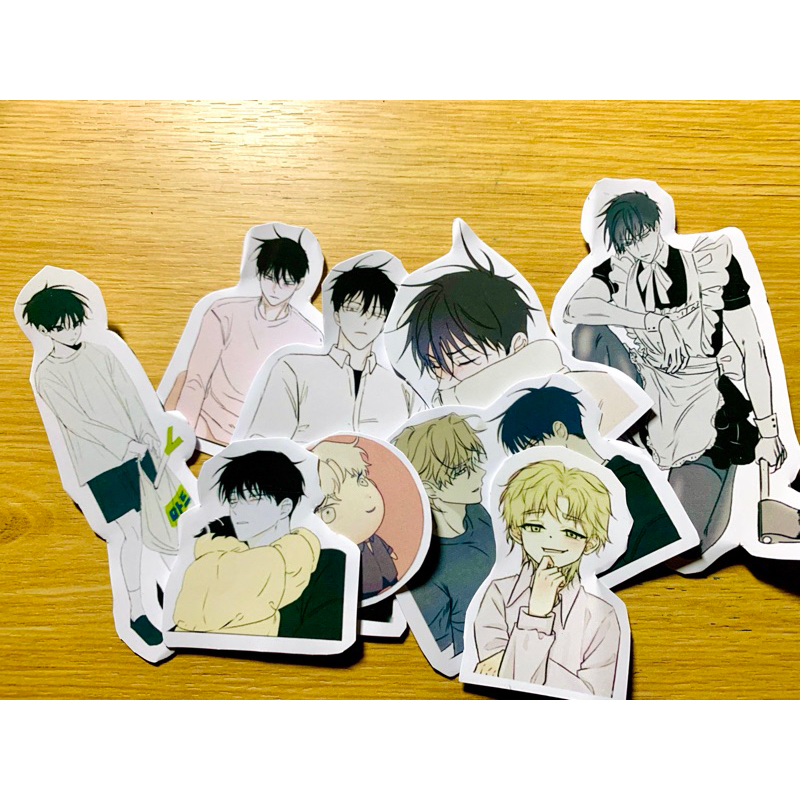 Sticker đêm bên làn nước cực cute