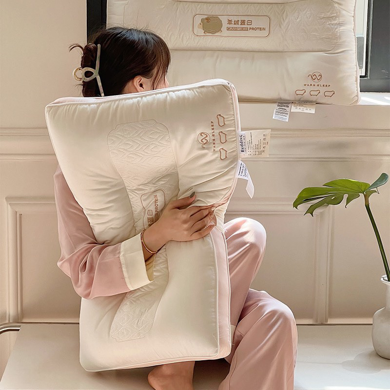 Ruột gối mát xa vải tencel cao cấp bông micro lông vũ