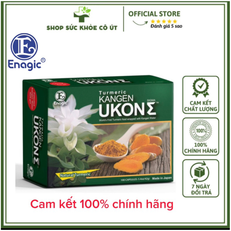 Viên Tinh Dầu Nghệ Kangen Ukon Nhật Bản - Hộp 100 Viên Chính Hãng