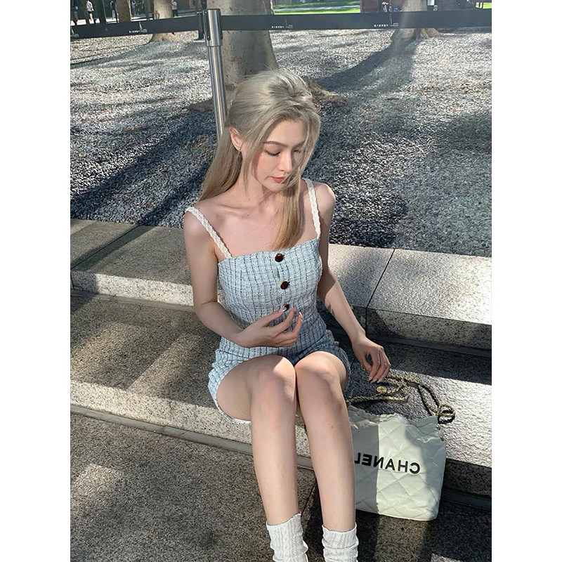 Sét dạ hè hai dây quần đùi ulzzang