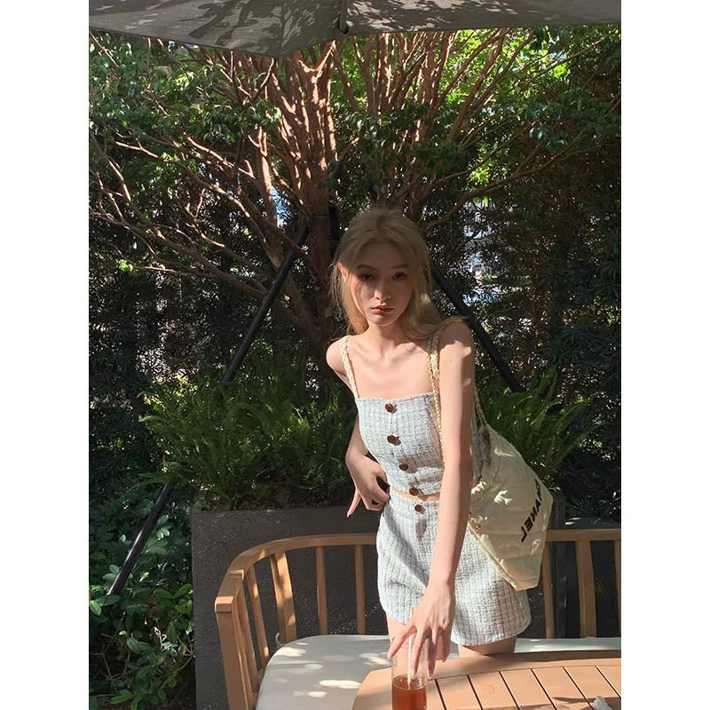 Sét dạ hè hai dây quần đùi ulzzang