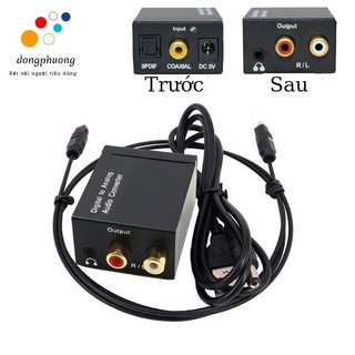Bộ chuyển đổi âm thanh quang Optical sang jack 3.5mm và audio RL loa amply nguồn usb