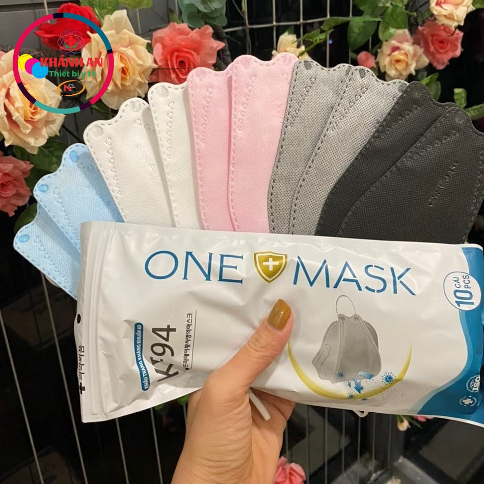 Quà tặng túi 10 cái khẩu trang y tế 4 lớp KF94 ngẫu nhiên ONEMASK BIOMASK, BẢO LONG, LỘC LUYẾN BÔNG 