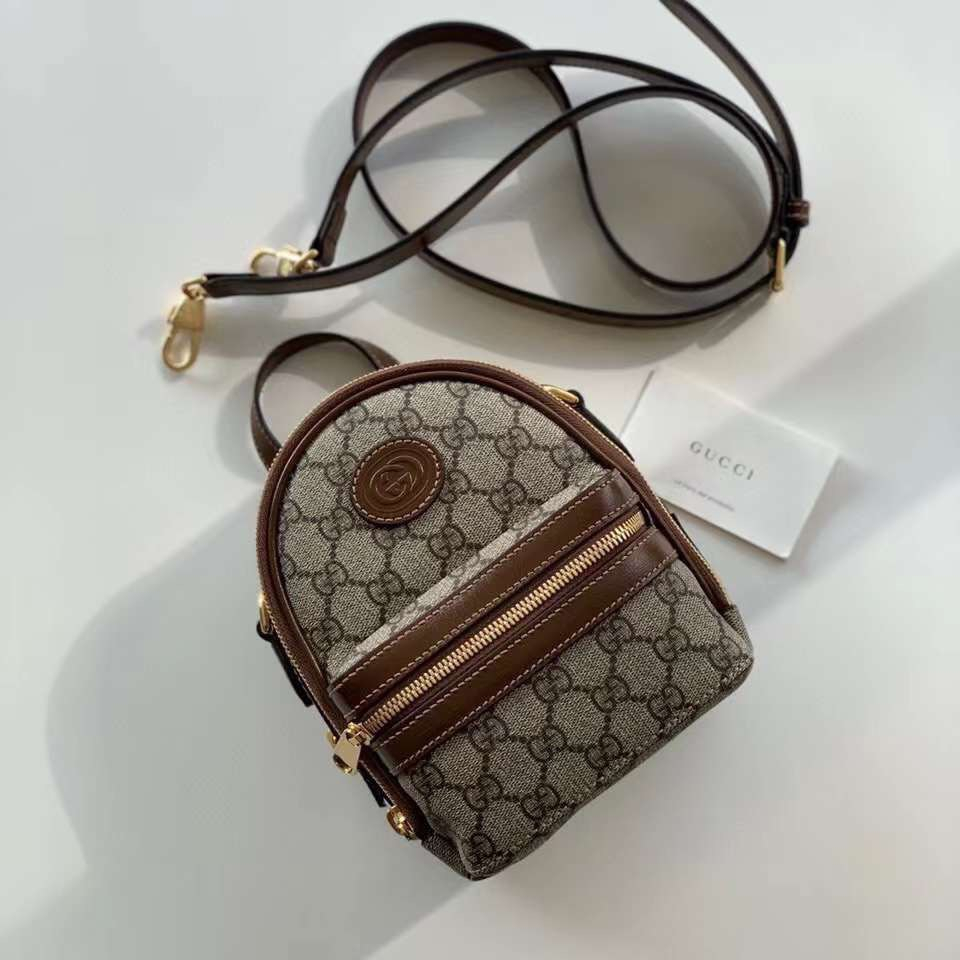 Balo Gucci 1955 - Size 18cm - Chất da thật - Màu nâu óng cực chuẩn - Bản đẹp nhất chuẩn auth - Hàng fullbox