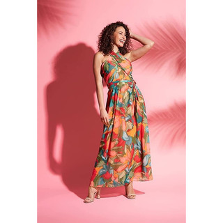 Đầm maxi lụa Mag.gy London