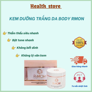 Kem body trắng da health store kem body Rmon HÀN QUỐC 200ml nâng tone trắng hồng tự nhiên không lộ vân kem