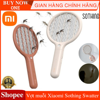 Vợt muỗi Xiaomi Sothing Swatter, vợt bắt muỗi có đèn led ánh sáng tím thu hút muỗi – hàng chính hãng