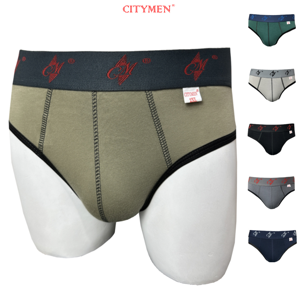 Combo 5 Quần Lót Nam vải cotton 2 chiều lưng CM hiệu CITYMEN, sịp nam - MSSP-CM2C