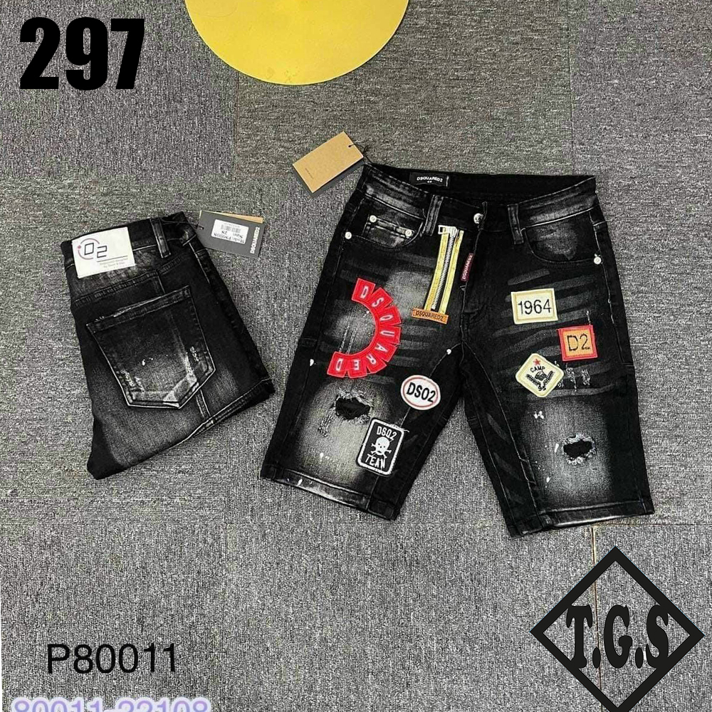 Quần Short Jean Nam DSQUARED2 chất liệu vải cao cấp hàng chuẩn thời trang TRÙM GIÁ