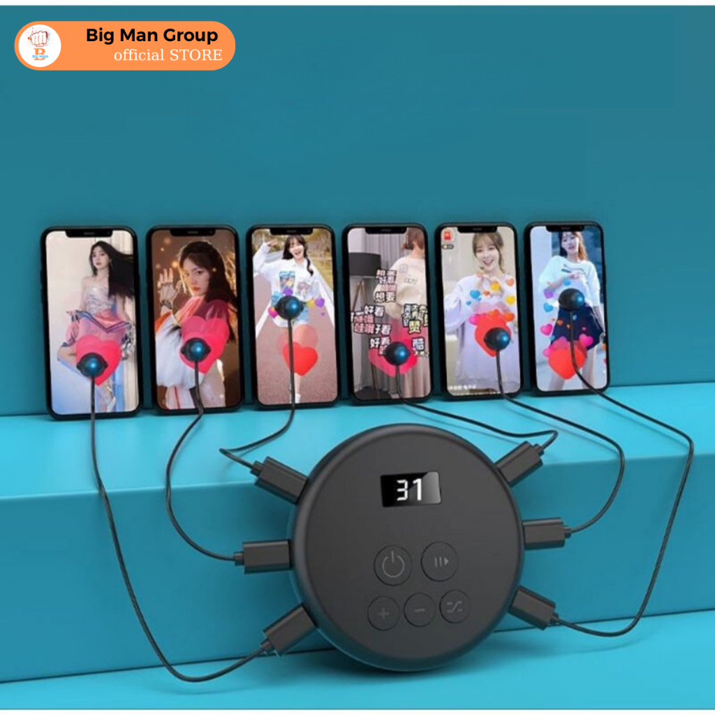 Máy thả tim tự động tiktok hỗ trợ live tiktok shop - Máy nhấp tự động thả tương tác