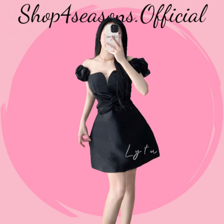 Váy Tafta 2 dây vai bèo xẻ lưới ngực phối tơ ôm eo corset thiết kế đầm dự tiệc, đám cưới, hội nghị