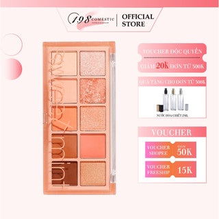 Phấn mắt Sweet Mint 10 màu màu lì và ánh nhũ kết hợp thời trang