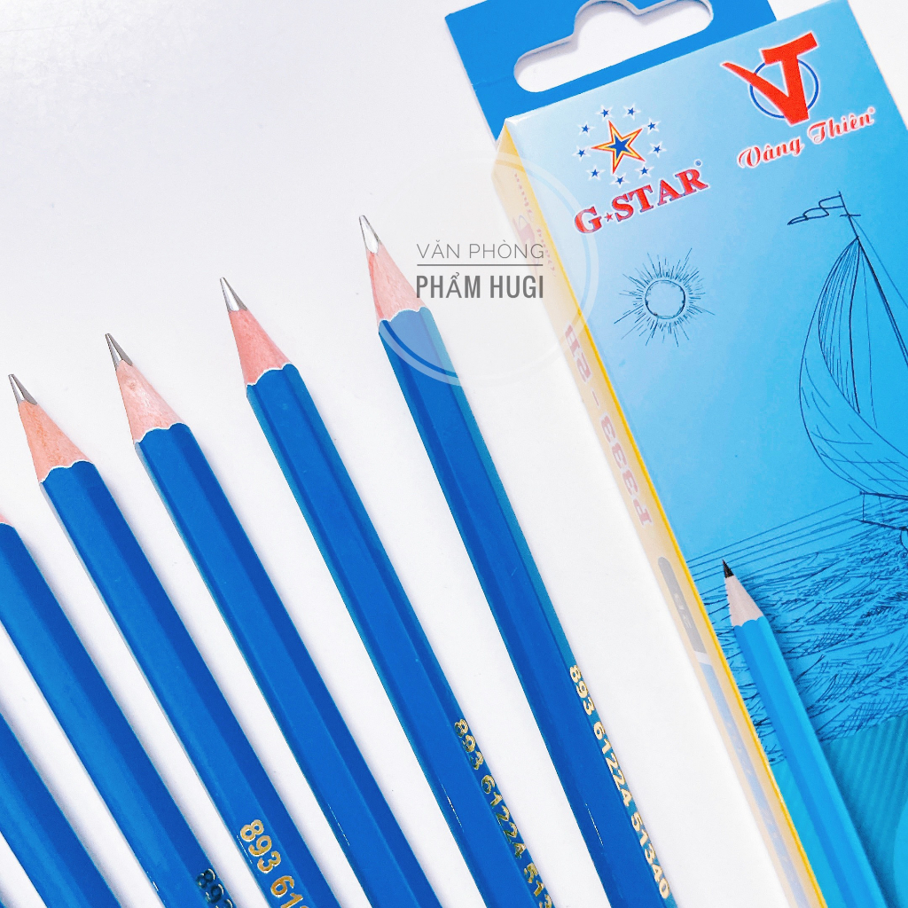 Hộp gồm 12 cây bút chì đen ngòi 2B GS-P333