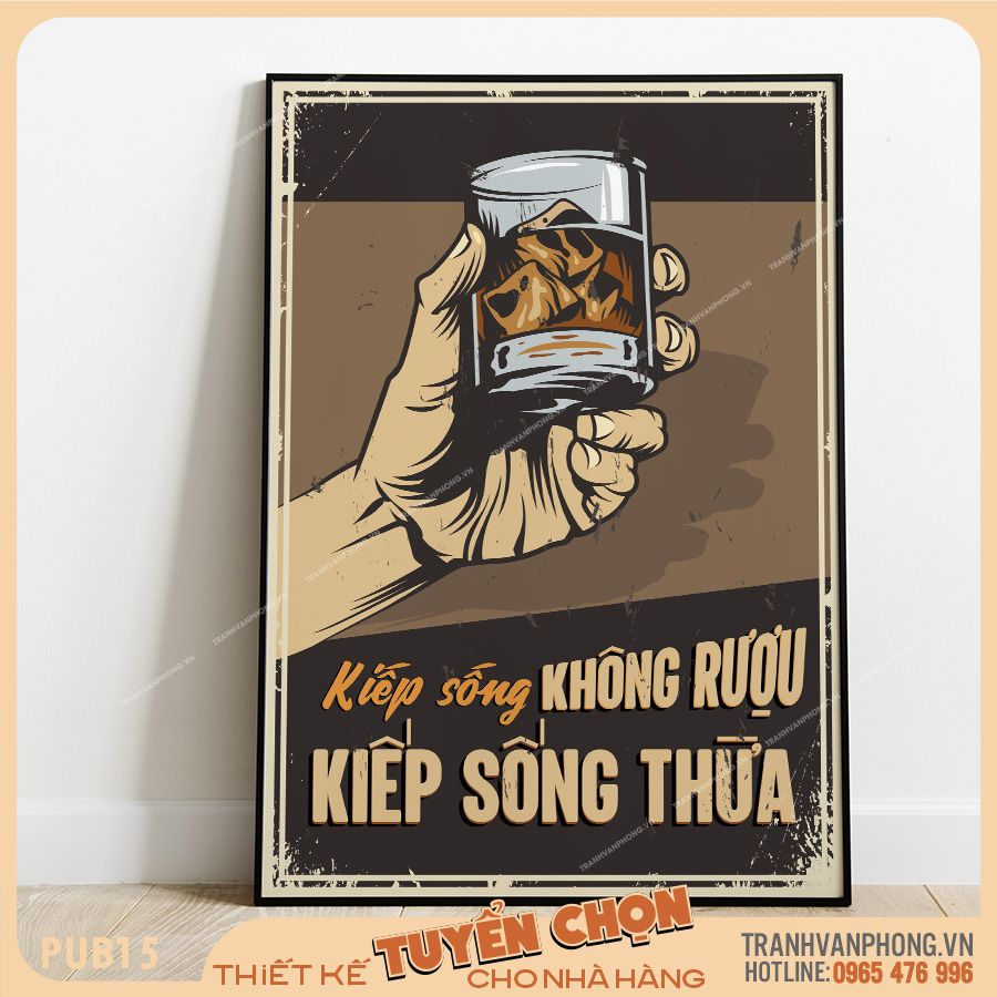 Tranh trang trí dành cho nhà hàng, quán bia, phong cách cổ điển