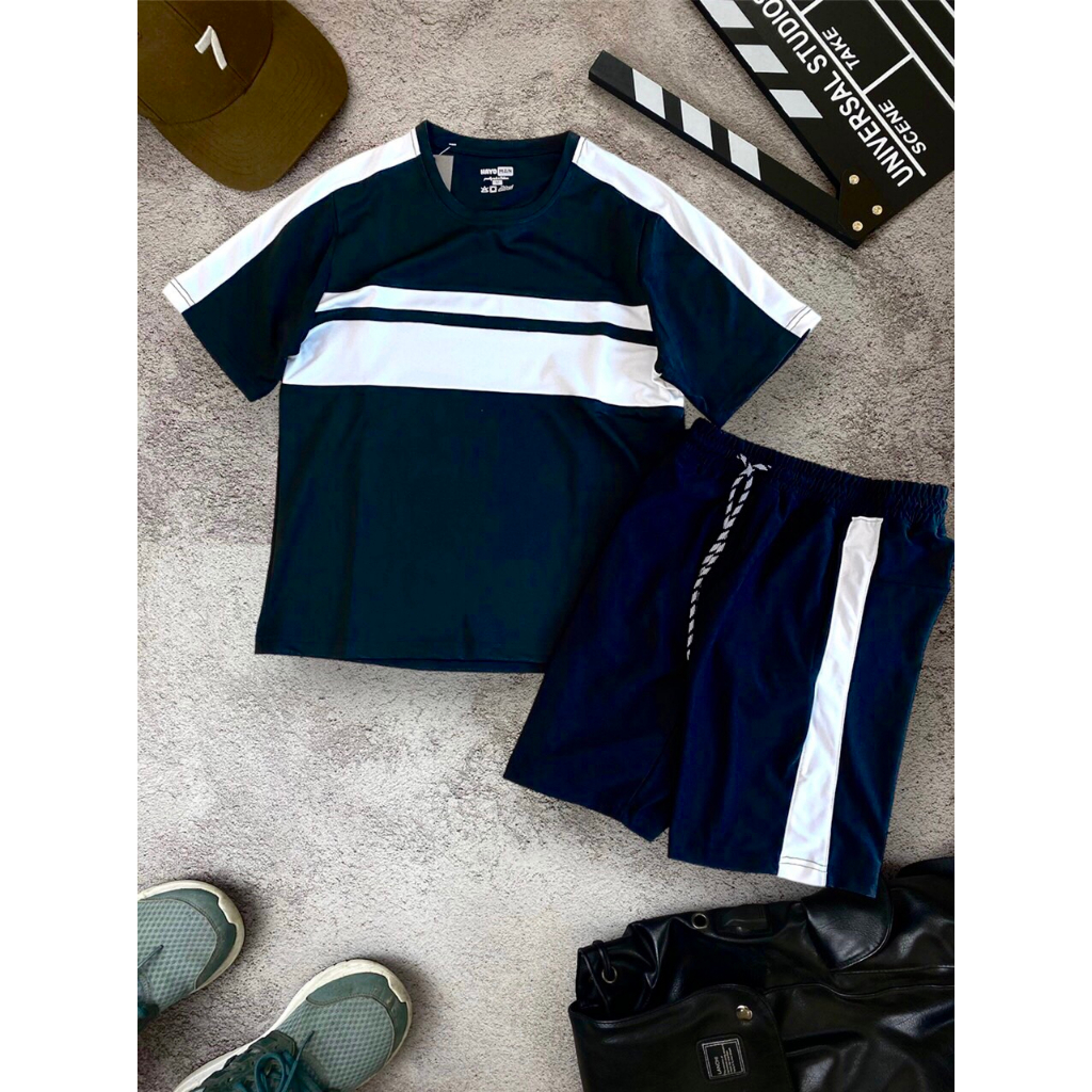 Bộ Thể Thao Nam Cổ Tròn 2 Sọc Vải Poly Cá Sấu Thoáng Mát Thấm Hút Mồ Hôi Tốt - Havaka Store | BigBuy360 - bigbuy360.vn