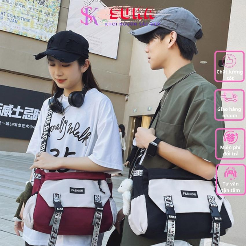 Túi đeo chéo đi học đi chơi nam nữ size to du lịch thời trang unisex cao cấp vải nylon SUKA TĐV056