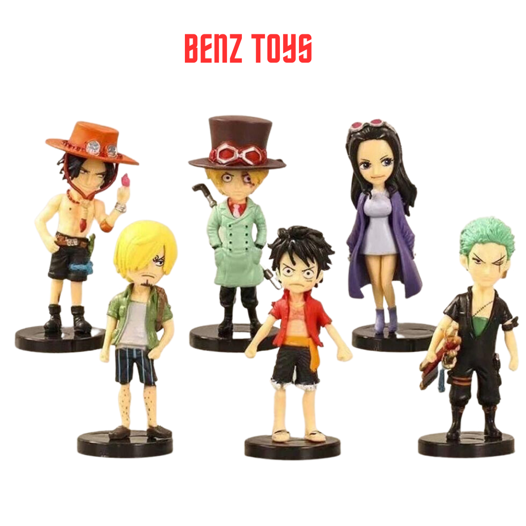 Mô Hình Nhân Vật One Piece cao 8cm Bộ 6 Mô Hình Trong Đảo Hải Tặc