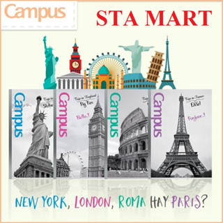   Combo 5 cuốn  Vở Kẻ Ngang B5 Campus Landscape 80 120 200 trang NB-BLAS80 120 200 