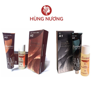 Thuốc Nhuộm Tóc Berina A1 Màu Đen,A2 Màu Nâu Thái Lan 60ml