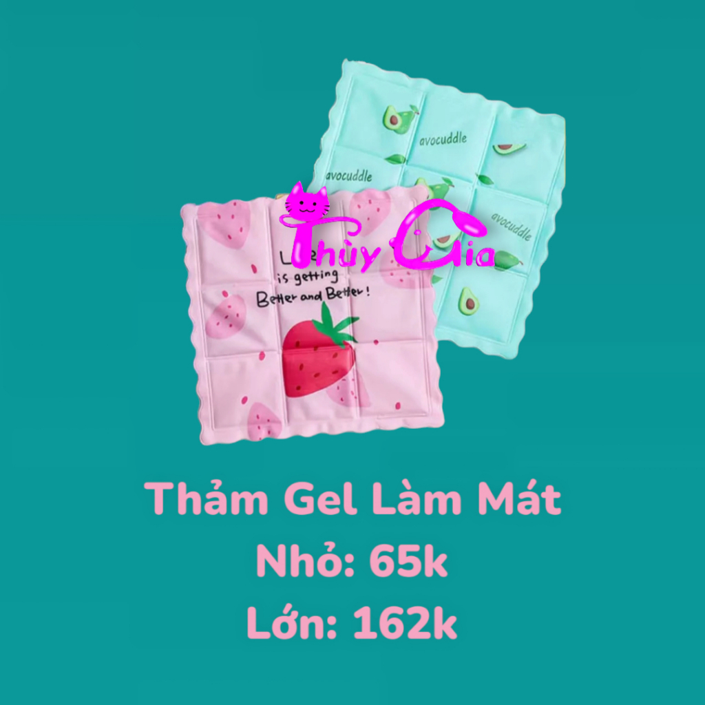 Đệm gel nước - thảm làm mát chó mèo tránh sốc nhiệt mùa nóng