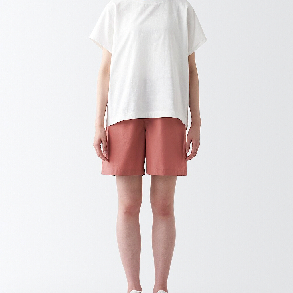 MUJI QUẦN SHORT VẢI POPLIN NỮ