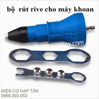 Đầu rút đinh rive gắn máy khoan - đầu chuyển đổi máy khoan rút rive