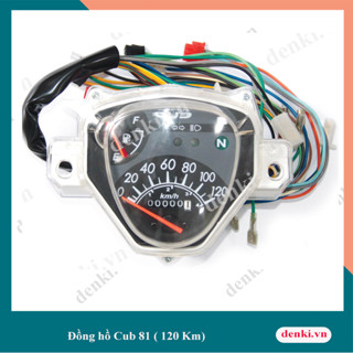 Đồng hồ công tơ mét Cub 81 DENKI (đồng hồ cơ 120Km)