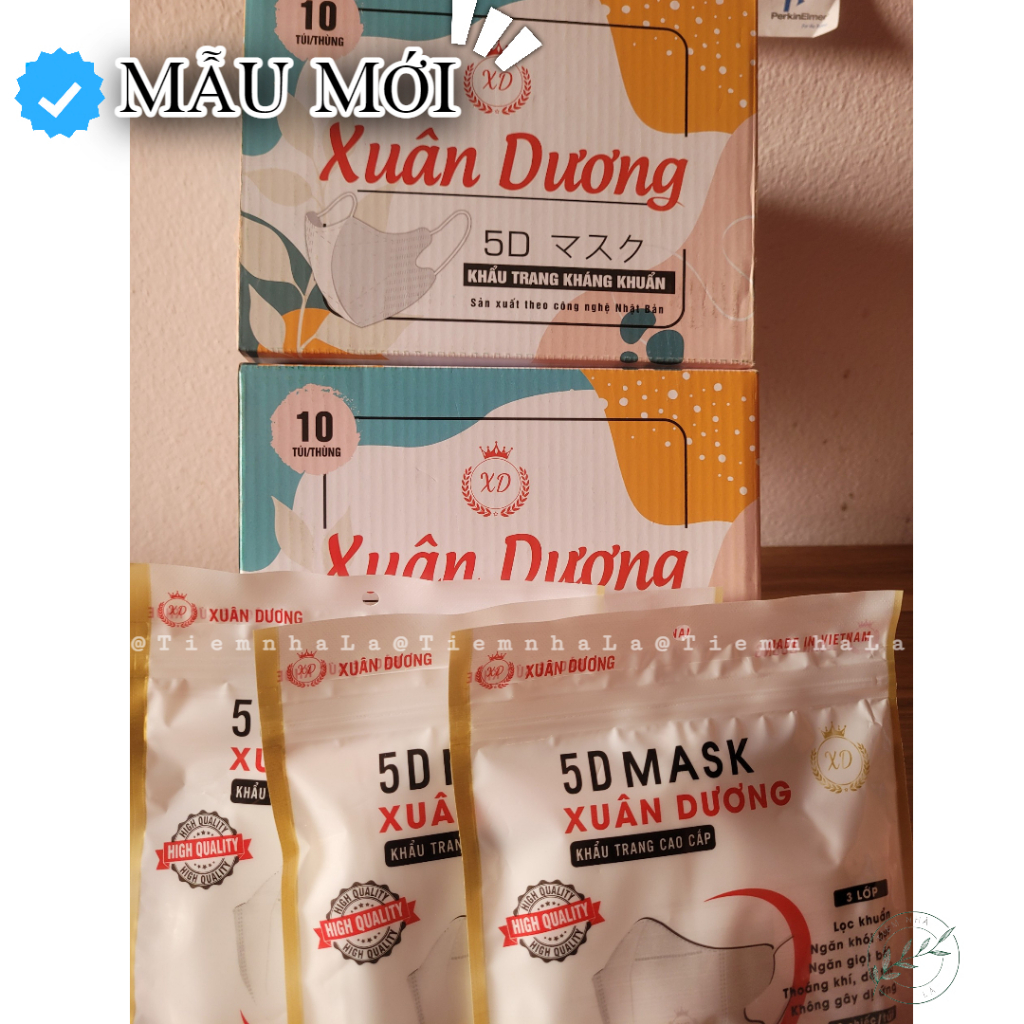 Khẩu trang 5D Mask kháng khuẩn ngăn bụi cao cấp Xuân Dương