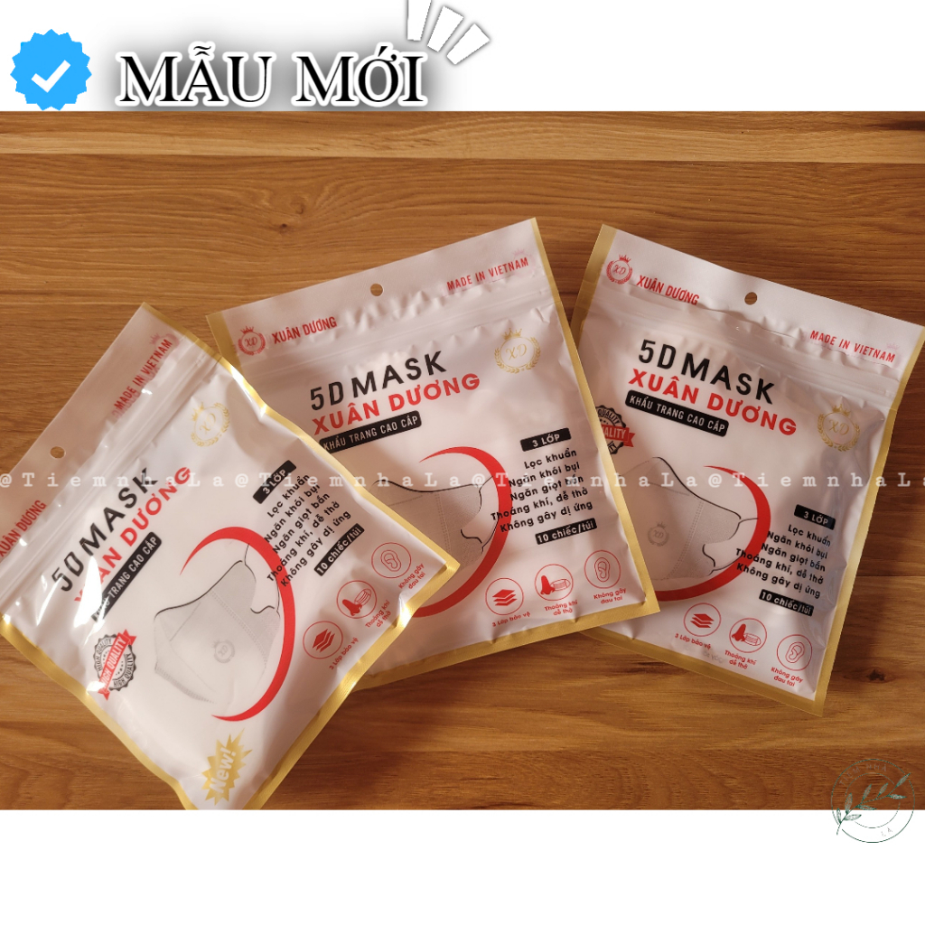 Khẩu trang 5D Mask kháng khuẩn ngăn bụi cao cấp Xuân Dương