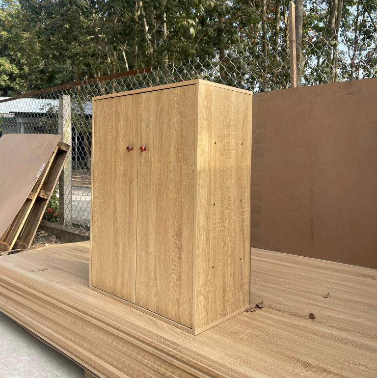 Tủ giày gỗ 2 cánh cửa - Kệ Tủ Giày Gỗ Chất Liệu MDF Phủ Melamin Phong Cách Hiện Đại - M22