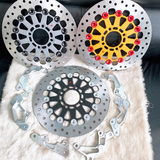 Đĩa King drag 267mm 12 nút khoen_Kèm pát heo zin cho mọi dòng xe