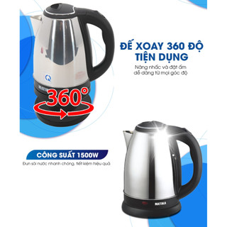 Ấm Siêu Tốc MATIKA Inox 1.8L MTK18