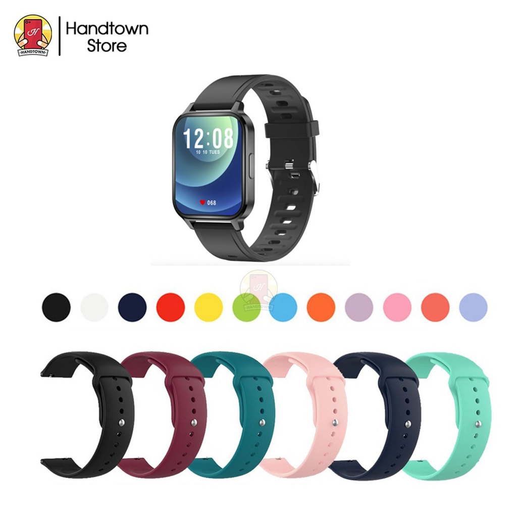 Dây Đeo Silicon Thay Thế Đồng Hồ Thông Minh Domi Q18 2022 Silicone Dẻo Chốt Tháo Nhanh Handtown