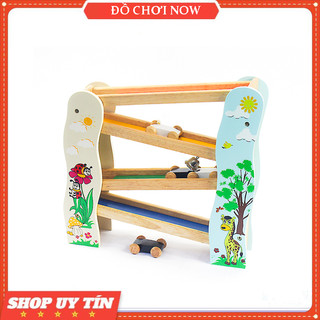 Đồ chơi gỗ Winwintoys - Trò chơi trượt xe ô tô cho bé