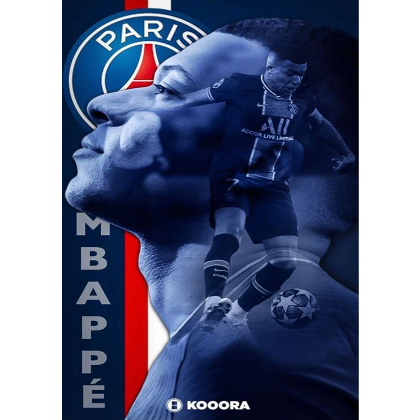 Poster Mbappe, Ảnh Dán Tường Mbappe Cực Đẹp, Poster Bóng Đá Có Sẵn Keo Dán - Mới Nhất