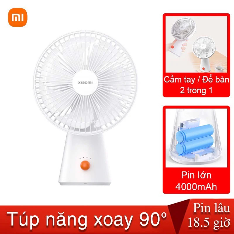 Quạt mini để bàn tích điện mi Mijia ZMYDFS01DM