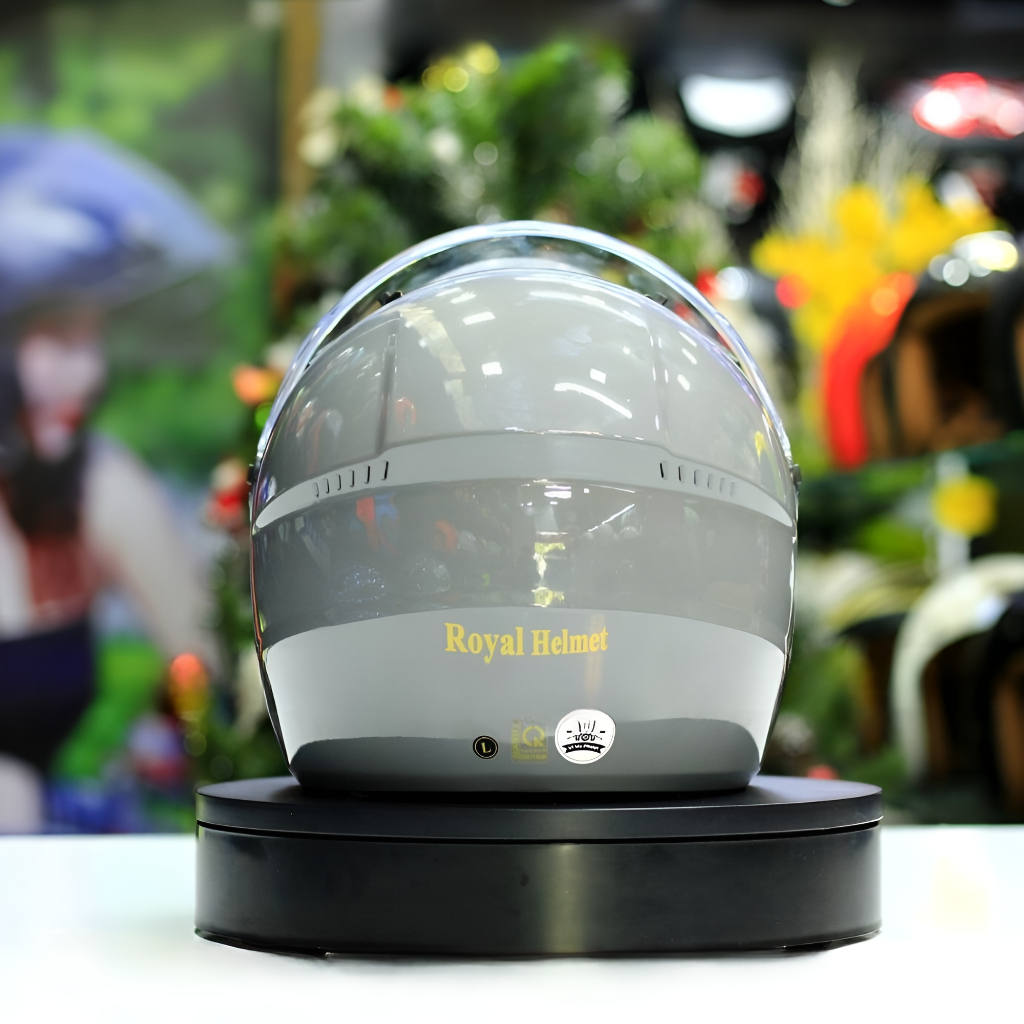 NÓN BẢO HIỂM 3/4 2 KÍNH ROYAL M268 MÀU XÁM XI MĂNG CHÍNH HÃNG BẢO HÀNH 12 THÁNG