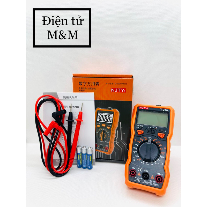 ĐỒNG HỒ VẠN NĂNG KỸ THUẬT SỐ NJTY T21A ( CHÍNH HÃNG )