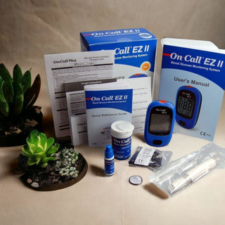 Máy Đo Đường Huyết On-Call Ez II + Tặng 25 que thử và 25 kim chích máu | Theo dõi sức khỏe định kỳ