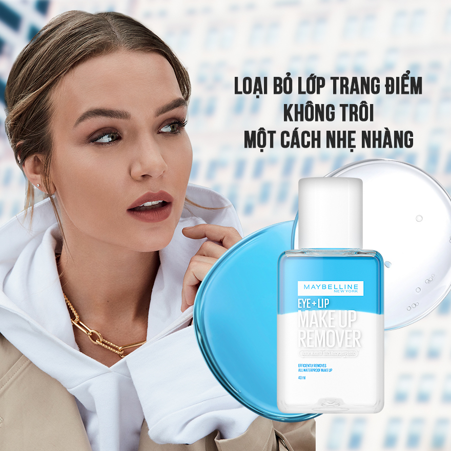 Nước Tẩy Trang Dành Cho Mắt Môi Maybelline Eye & Lip Makeup Remover 150ml