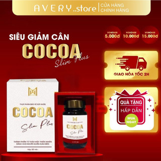 Giảm cân cocoa slim plus mẫu mới nhất hộp 30 viên