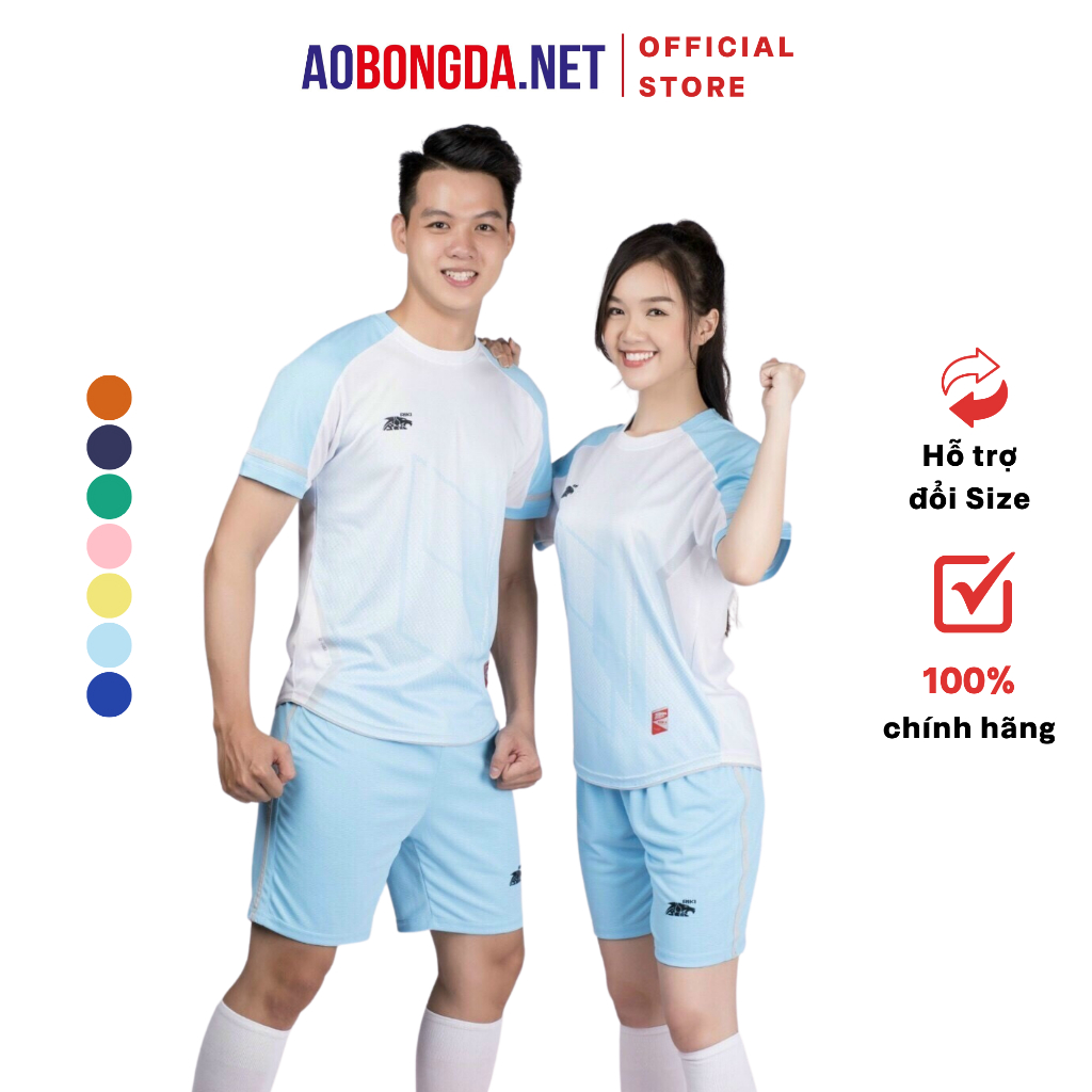 Bộ Quần Áo Đá Bóng Riki Gem Kết Cấu Vải Mềm Nhẹ, Thoải Mái Vận Động