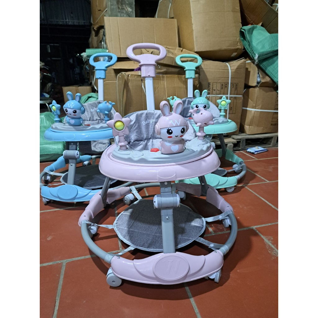 Xe tròn tập đi 6 -  In - 1 - Full Màu  - cao cấp TB