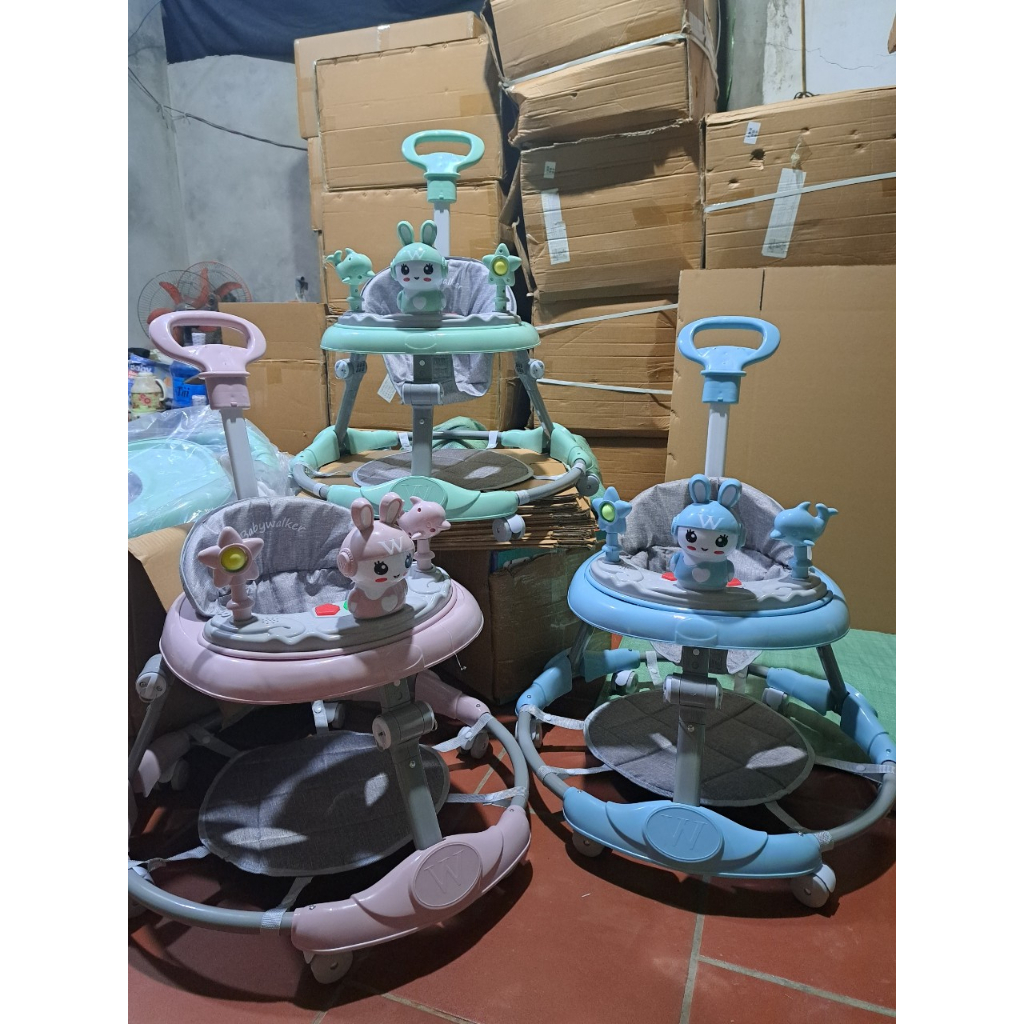 Xe tròn tập đi 6 -  In - 1 - Full Màu  - cao cấp TB