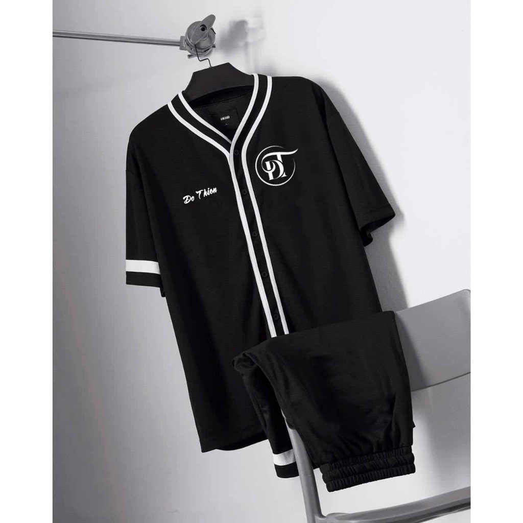 shop đồ bộ nữ nam nhiều mẫu mã và nhiều màu cho khách hàng lựa chọn - set bộ bóng chày phối viền kiểu đẹp vải mềm mịn