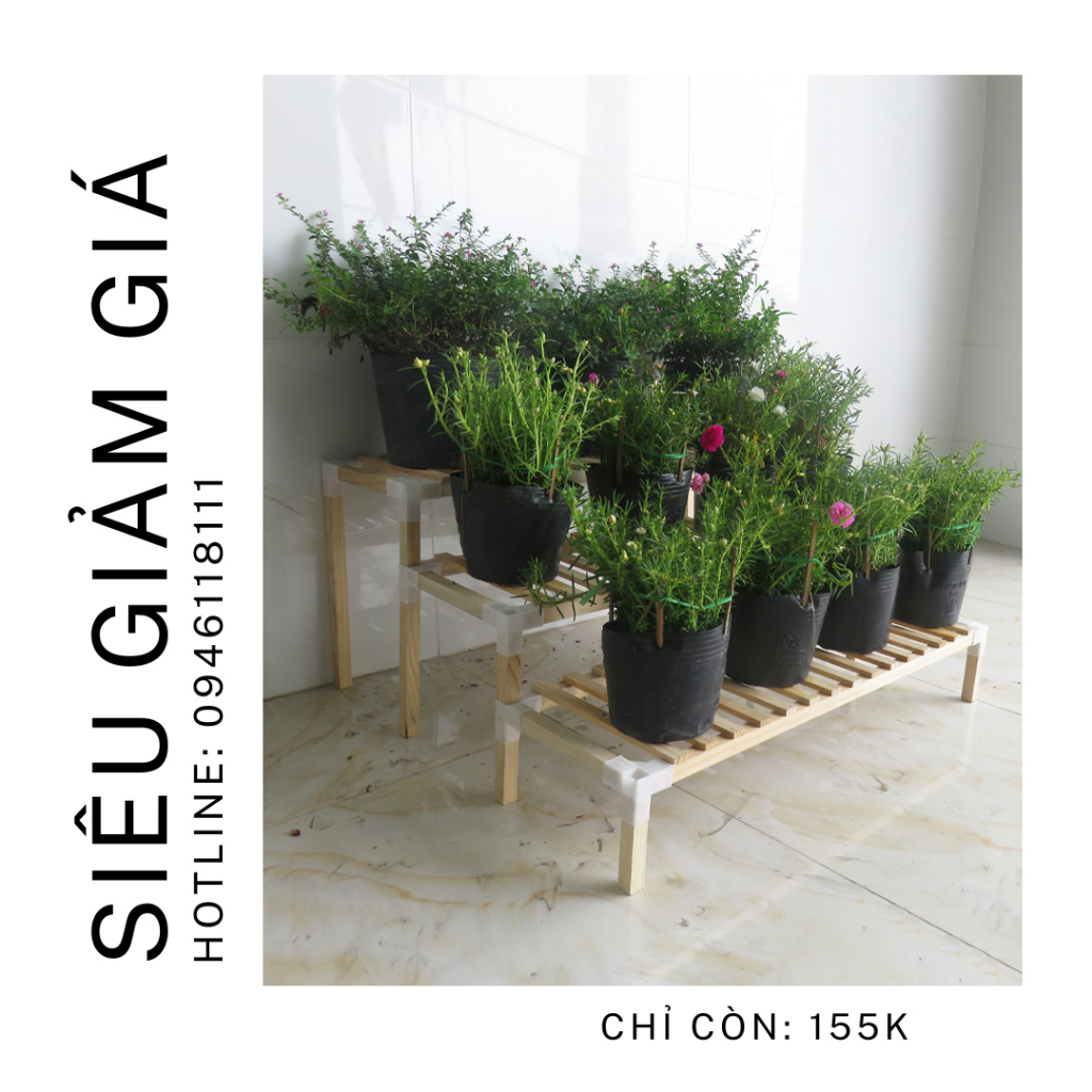 Kệ Để Chậu Hoa, Chậu Cây Cảnh 3 Tầng - Kệ Đa Năng 80x75x35CM - HOÀN TIỀN 100% NÊU KHÔNG HÀI LÒNG